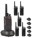 Motorola Solutions Mag One BPR50dX UHF Two-Way Portable Radio 4-Watt 64 Channel (6-Pack)