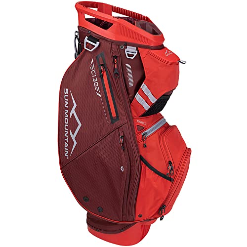 Sun Mountain 2024 C-130 Golf Cart Bag Port/Rush/Red