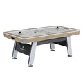 MD Sports 7' Hinsdale Air Powered Hockey Table with Pusher and Puck Set White/Gray