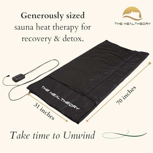 The Healtheory Refresh Infrared Sauna Blanket Black