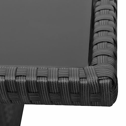 Xinxinxiang 4 Piece Outdoor Patio Furniture Set with Cushions Black