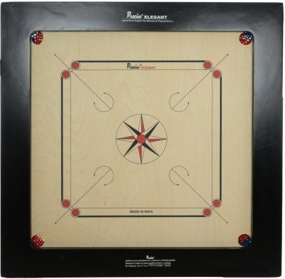 PRECISE Champion Bulldog Carrom Board 24mm with Coin & Striker