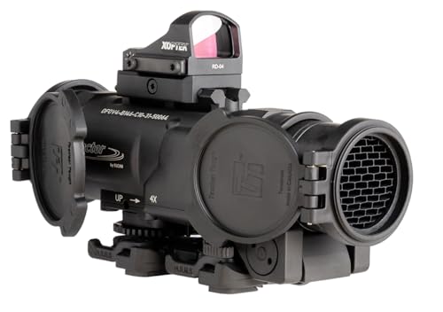 Elcan Specter DR Dual Role Optical Sight 1x/4 with 3MOA XOPTEK Micro Reflex Sight Black