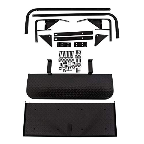 7BLACKSMITHS Rear Back Seat Kit for EZGO TXT Golf Cart Black