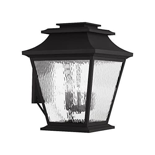 Livex Hathaway 5-Light Outdoor Wall Lantern Black