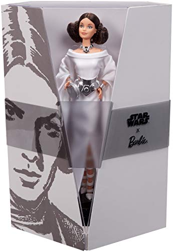 Barbie Star Wars Princess Leia Collector Doll White Gown 11.5 Inches