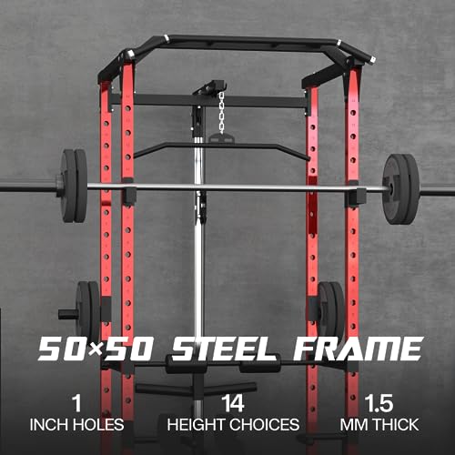 Mappding Power Cage Multi-Functional Power Rack Q2 Red
