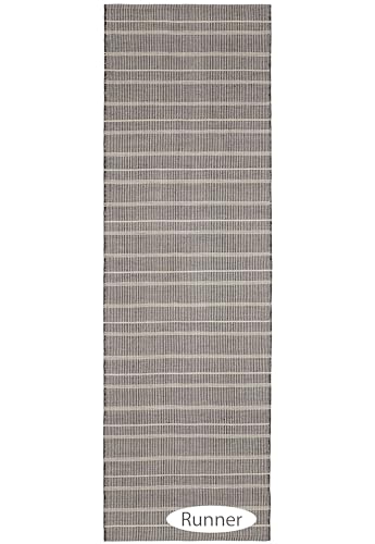 Dash & Albert Samson Indoor/Outdoor Area Rug 5' x 8' Black
