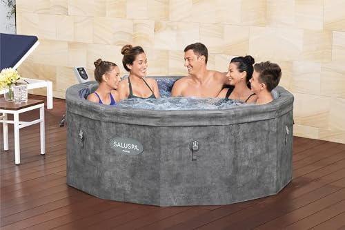 Bestway SaluSpa Paris ThermaCore UltraFit Smart Airjet Plus 6 Grey Marble