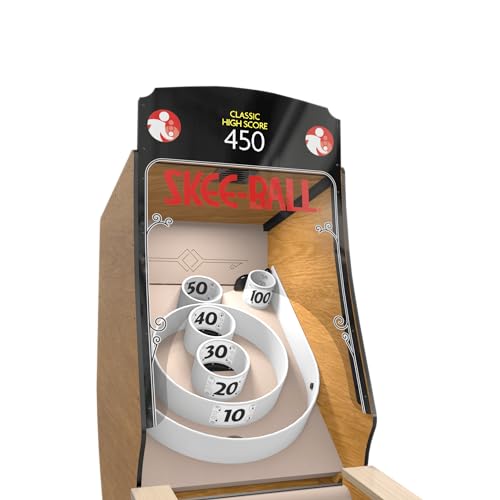 Skee-Ball Arcade Table Machine Game for Home Basement - Premium+ Nostalgic Classic Fun - Made in The USA (Sandstone)