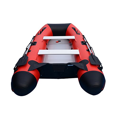 BRIS 10ft Inflatable Boat Red with Black