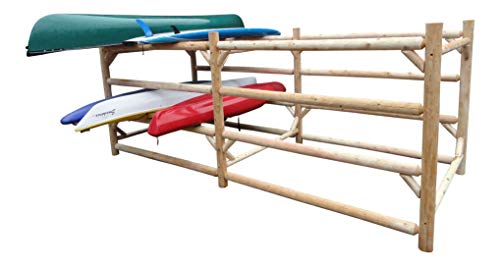 Log Kayak Rack Commercial Kayak Storage Rack Unfinished