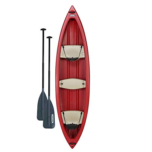 Lifetime Kodiak Canoe with 2 Paddles Red 13'