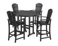 Polywood Palm Coast Bar Set Black