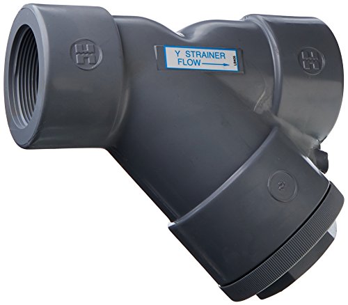 Hayward 2-Inch Threaded CPVC Y-Strainer with FPM O-ring Seals