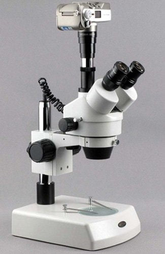 AmScope Digital Trinocular Stereo Zoom Microscope 3.5X-90X White