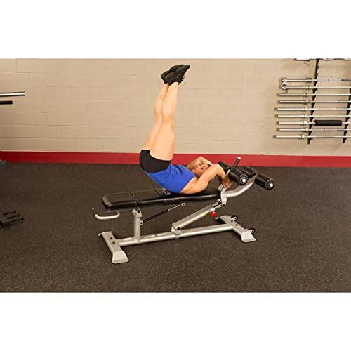 Body-Solid SAB500 Pro Clubline Ab/Hyper Bench Gray