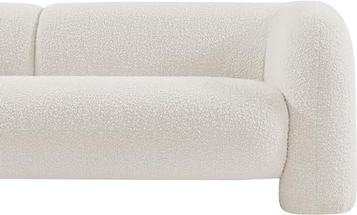 Meridian Furniture Emory Collection Art Deco Loveseat Cream