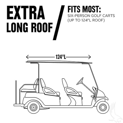Red Hawk ENC-027 Deluxe 6 Passenger Golf Cart Enclosure Multi