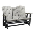 American Furniture Classics Two Person Glider Light Gray and Black