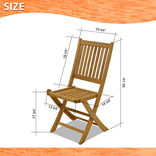 Amazonia Teak Extendable Oval Hamburg Patio Dining Set 7-Piece Brown