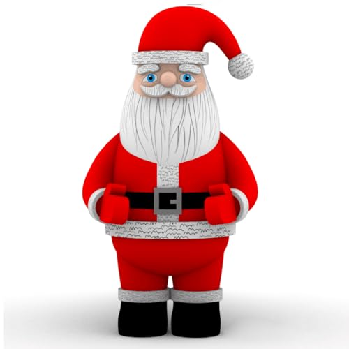 YBZCHLM Giant Christmas Inflatable Santa Claus with Gift Bag and LED Lights 20ft Red Model3