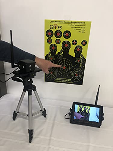 Super Target Systems HD Target Camera & Display Wireless, 1500 Yards Range, Case & 20 Targets Included