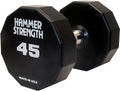 Life Fitness Hammer Strength 12 Sided Urethane Dumbbell 45lb Black
