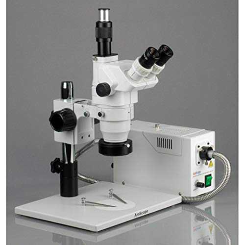 AmScope Professional Trinocular Stereo Zoom Microscope White