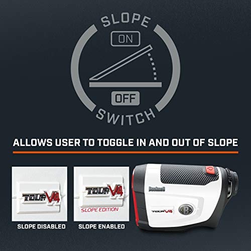 Bushnell Tour V4 Shift Golf Laser Rangefinder White