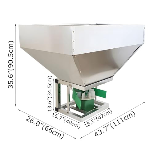 Banfluxion 12V 150W Electric Fertilizer Spreader Stainless Steel ATV Broadcast Spreader