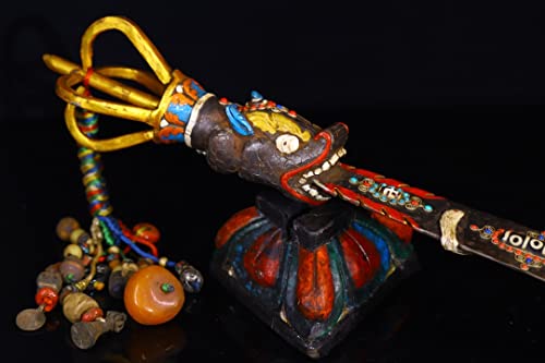 Generic Tibetan Temple Collection Dzi Beads Vajra Phurpa Magic Weapon