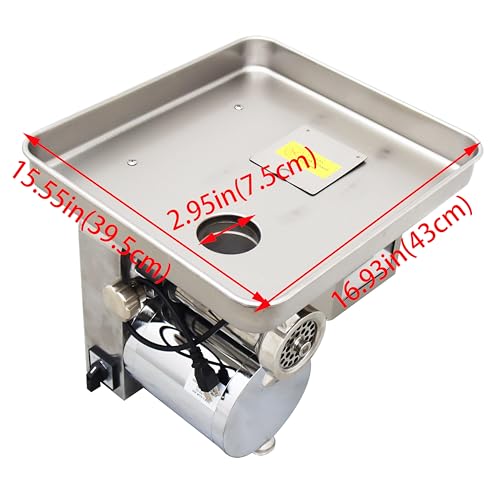 LGXEnzhuo Desktop Meat Grinder Cutting Machine Gray