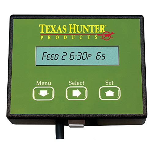 Texas Hunter Products Wildlife & Deer Feeder 650 lb. Capacity with 8-Foot Heavy-Duty Extension Legs Hunter Green
