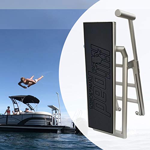 Lillipad Diving Board Pack - Includes Board, Under Mount or Ghost Mount, and Upgraded SEADEK Foam Surface Silver Anodized Dark Grey Undermount