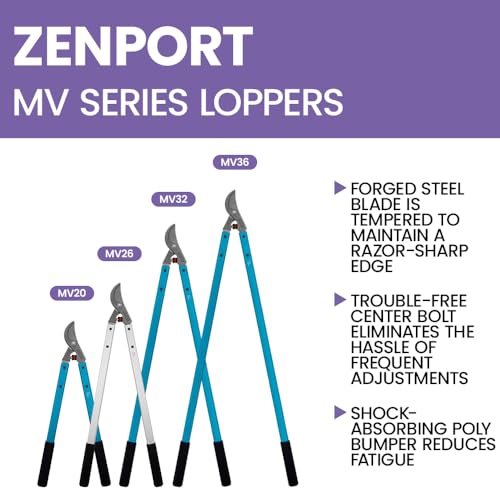 Zenport MV32-6PK Professional Tree Lopper, 32-Inch, Box of 6 Blue