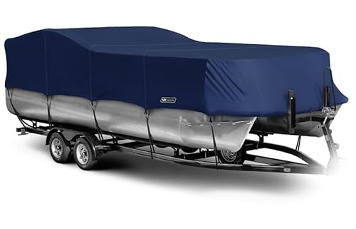 Eevelle Windstorm Pontoon Boat Cover Waterproof MARINEX Fabric Navy