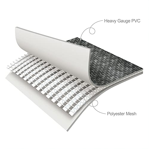 Funsicle Oasis Designer Rectangular Above Ground Pool Set Dark Herringbone Gray