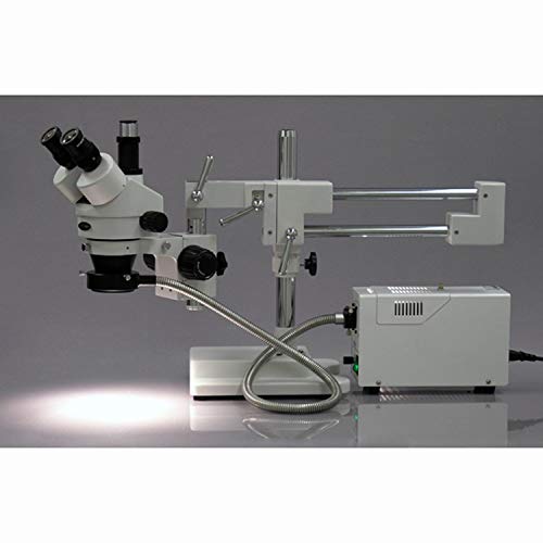 AmScope Digital Trinocular Stereo Zoom Microscope 10MP Camera White