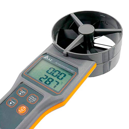 Tongbao AZ8919 Anemometer Wind Speed Tester Dewpoint Temperature Meter Grey