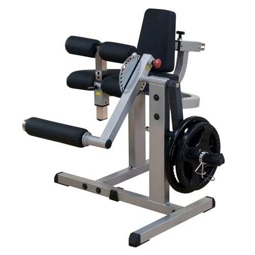 Body-Solid Adjustable Leg Extension and Curl Machine Silver