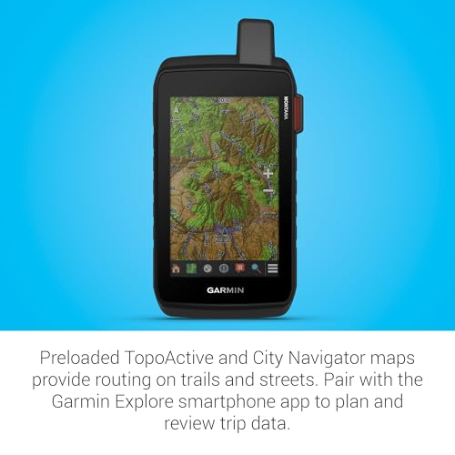 Garmin Montana® 710i Rugged GPS Handheld Navigator Black