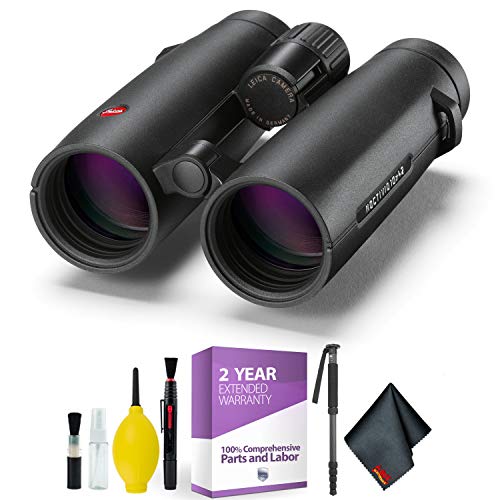 Leica 10x42 Noctivid Binocular Black with Cleaning Kit Bundle