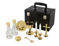 Sudbury Brass Deluxe Travel Mass Kit & Communion Set with Black Carrying Case