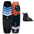 Hyperlite Murray Wakeboard with Open-Toe Adjustable Team Bindings Wakeboard Package Black/Orange