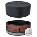 M Spa Duet 6-Person Outdoor Hot Tub with 138 Bubble Jets & Wi-Fi App, Woodgrain