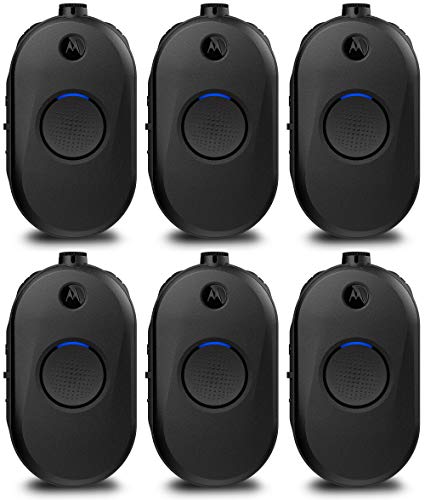 SR-Moto CLP1010e UHF 1W 1-Channel Lightweight Two-Way Radio 6 Pack Clear