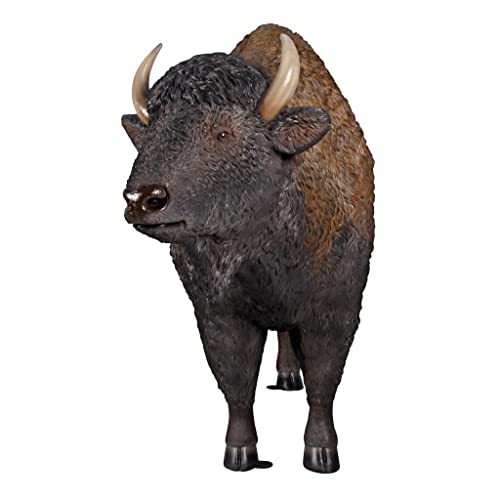 Design Toscano Large Scale Buffalo of The Great Plains Statue Full Color