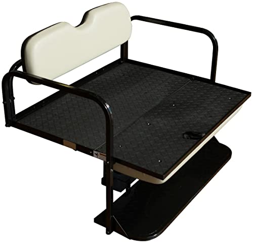Performance Plus Carts Yamaha Drive G29 Golf Cart Flip Folding Rear Back Seat Kit - Stone