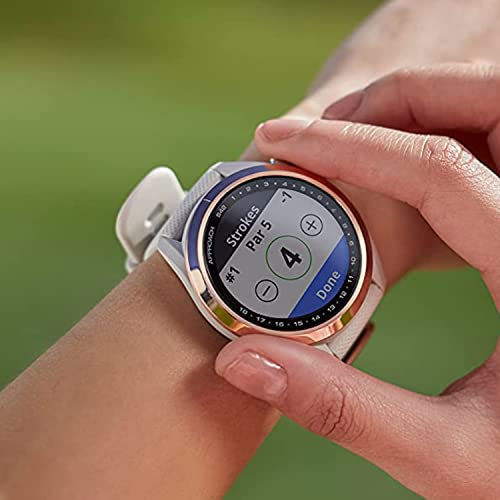 PlayBetter Garmin Approach S42 Womens Golf GPS Watch Rose Gold/Light Sand